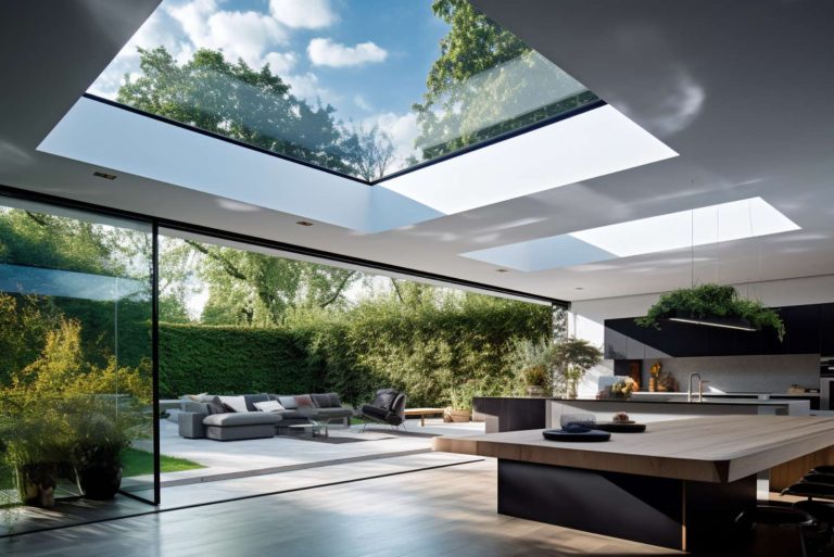 Oberlicht im Haus - Nach der Reinigung